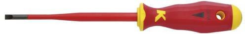 Klauke VDE Schlitz-Schraubendreher Rot Klingenbreite: 4 mm, Klingenlänge: 100 mm - Bild 1