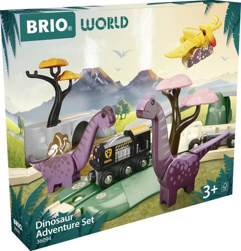 BRIO Dinosaurier Abenteuer-Set Holzbahn ab 3 Jahren - Bild 1