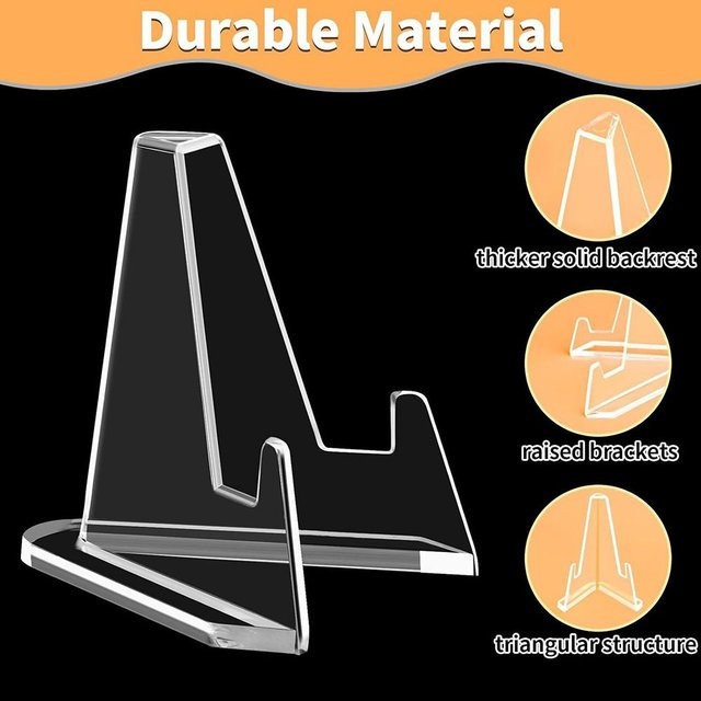 10 Stück transparente Acryl-Kartenständer als Mini-Halter für Sportkarten - Bild 1