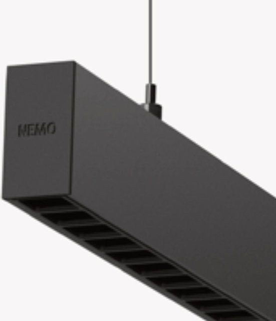 Nemo Lighting Zirkol Linear UGR LED-Pendelleuchte in Schwarz mit warmweißem Licht (3000K) - Bild 1