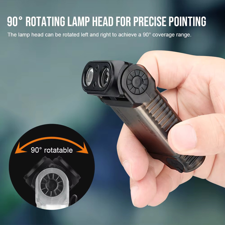 Trustfire MINIX5 EDC-Taschenlampe mit 750 Lumen, wiederaufladbare LED-Taschenlampe mit UV-Licht und Magnetfunktion in Blau - Bild 3
