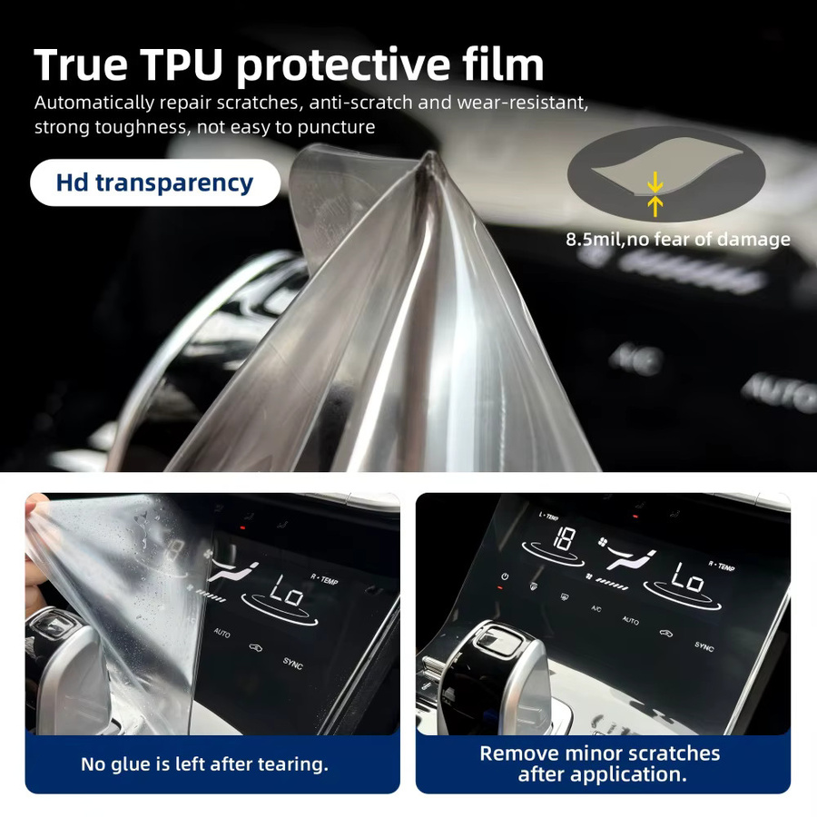 KUNGKIC PPF Schutzfolie für Mazda EZ-60 2025 2026 Transparent TPU Innenraum Schutz für GPS-Navigation und Mittelkonsole - Bild 5