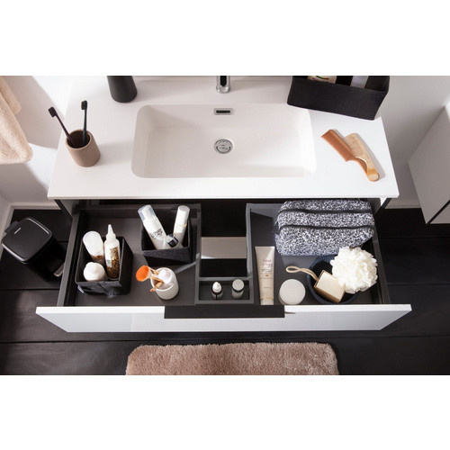 FACKELMANN Waschplatz-Set Flair mit Gussmarmorbecken in Weiss, B/T/H: 101,0 x 49,3 x 46,5 cm - Bild 2