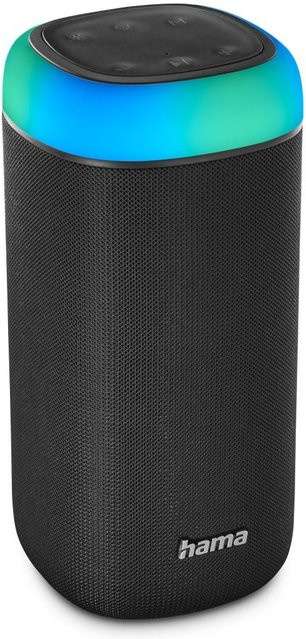Hama Shine 2.0 Bluetooth Lautsprecher mit LED, 30W, spritzwassergeschützt, Schwarz - Bild 1