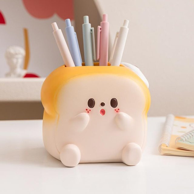 Panda Stifthalter Aufbewahrungsbox von Yiran Furniture in Grau und Weiß - Bild 1