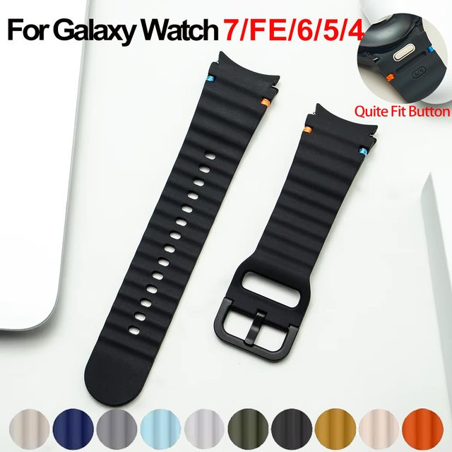 Geekthink Uhrenarmband Silikon, Schwarz, Unisex - Bild 1