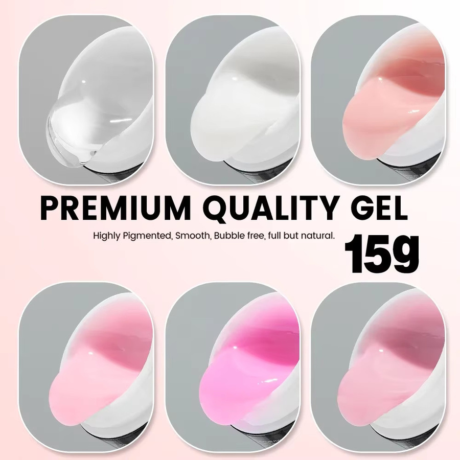 YOKEFELLOW Builder Nagelgel, Jelly, Nude Pink, 15g - Bild 2