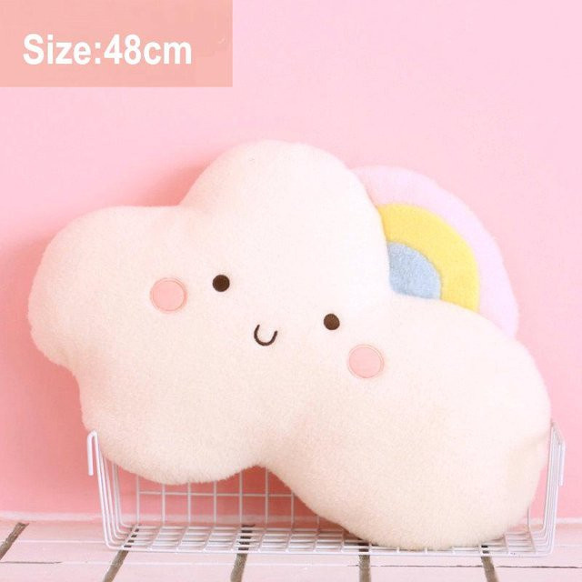 Linyi toy Wetterkissen Stofftier Plüsch, Weiße Wolke, Bunt / Mehrfarbig - Bild 1