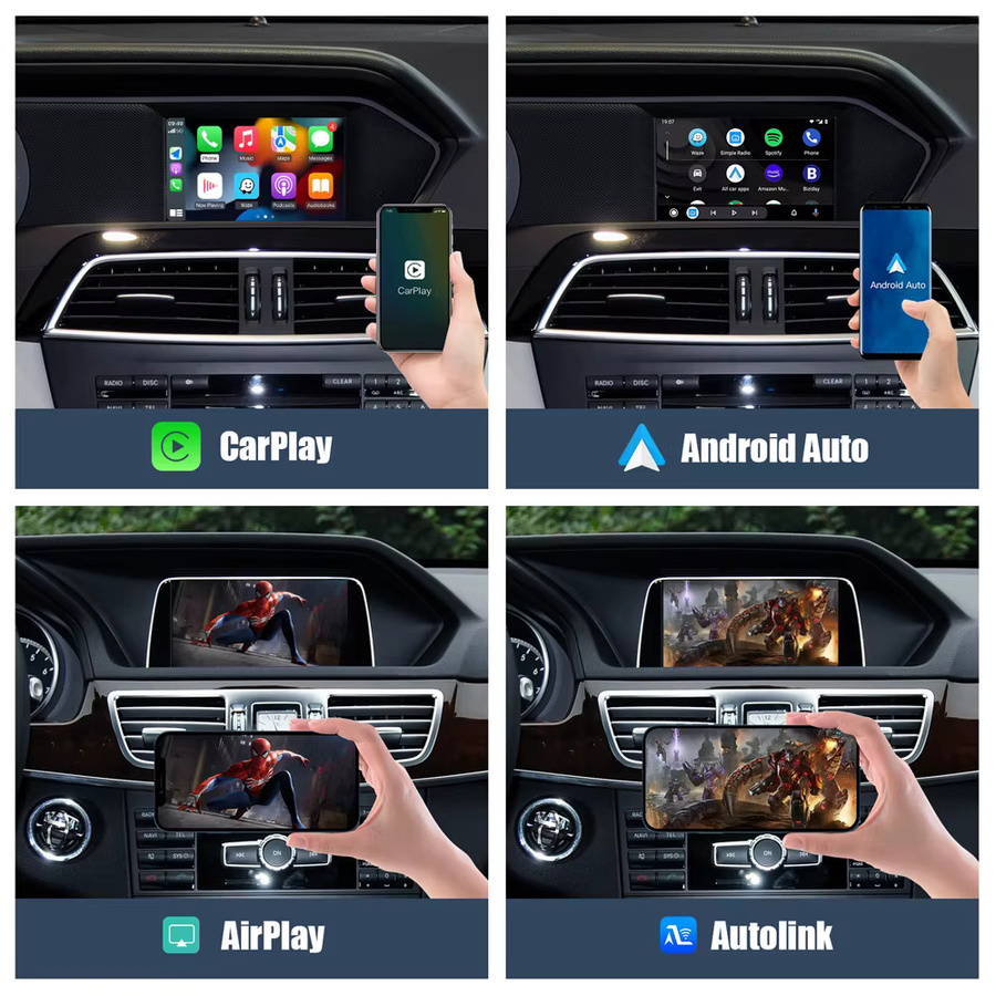 CARABC Drahtloses CarPlay und Android Auto Modul für Mercedes Benz NTG4.5 und NTG5.0 Systeme, Schwarz - Bild 4