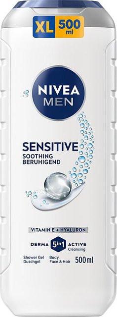 Nivea Sensitiv Duschgel mit Bambusextrakt, 500 ml, Herren - Bild 1