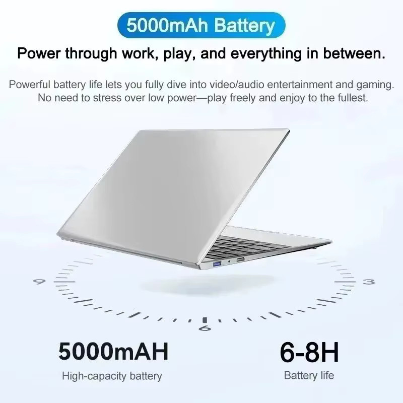 Intel Core i7 8650U Ultra Slim Notebook-PC in Silber mit 16 GB RAM, 1 TB SSD, 14,1 Zoll Full HD Display und Windows 11 - Bild 2