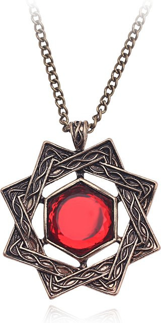 TAKARA TOMY Halskette, Bronze, Rubin, Unisex - Bild 1