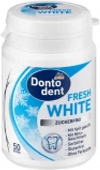 Dontodent Swiss Xylit Fresh White Kaugummi, 50 Stück - Bild 1