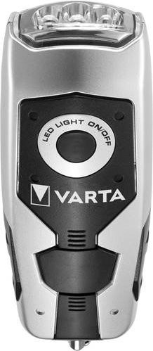 Varta Dynamo Light LED Taschenlampe dynamobetrieben in Schwarz und Grau - Bild 3