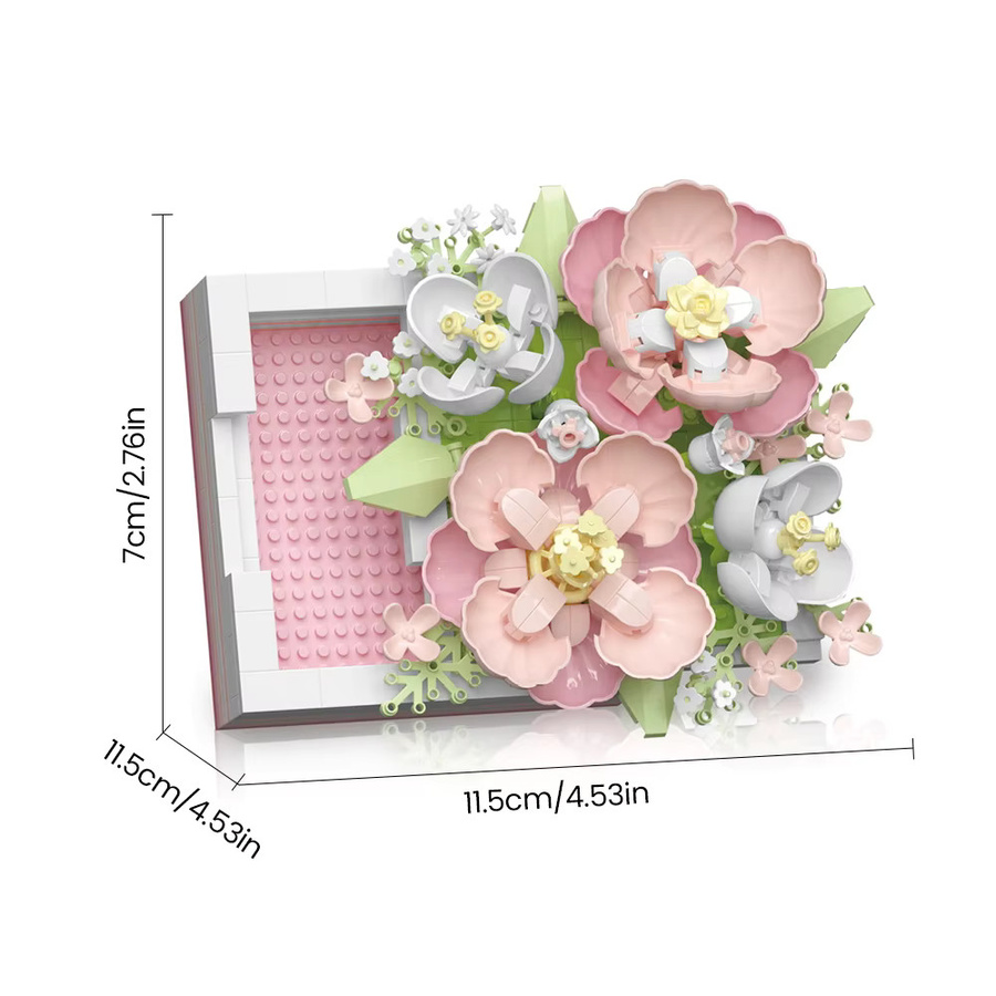 Kmoist Blume Display Rack, Micro Baustein, Sukkulenten, 3D Modell - Bild 6