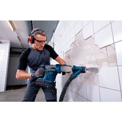 Bosch Professional Akku-Bohrhammer GBH 18V-34 CF Solo, 18 V, SDS-plus, 5,8 Joule, Blau/Schwarz/Rot - Bild 7