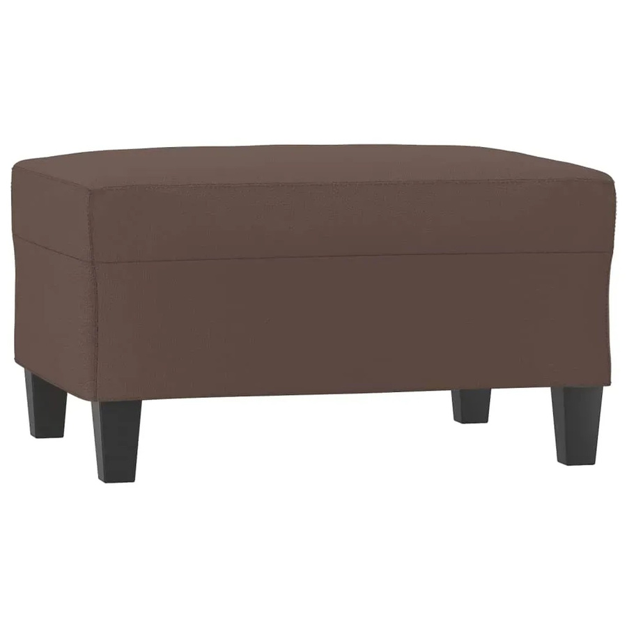 vidaXL Fußhocker Braun aus Kunstleder mit Holzrahmen B/T/H: 70 x 55 x 41 cm - Bild 2