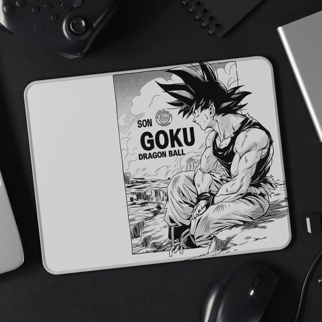 Bandai Dragon Ball Gaming-Mauspad aus Leder mit Son Goku und Vegeta in Multicolour - Bild 1