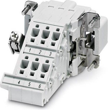 Phoenix Contact Klemmenadapter HC-B 6-A-DT-PER-M in Weiß, 5 Stück - Bild 1