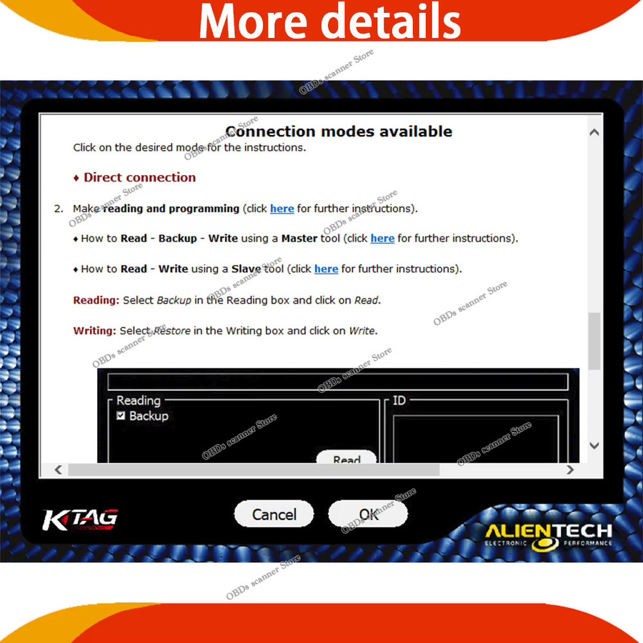 KTAG 2.25 Programmiersoftware für ECU Chip-Anpassung und BDM-Diagnose V7.020 - Bild 3