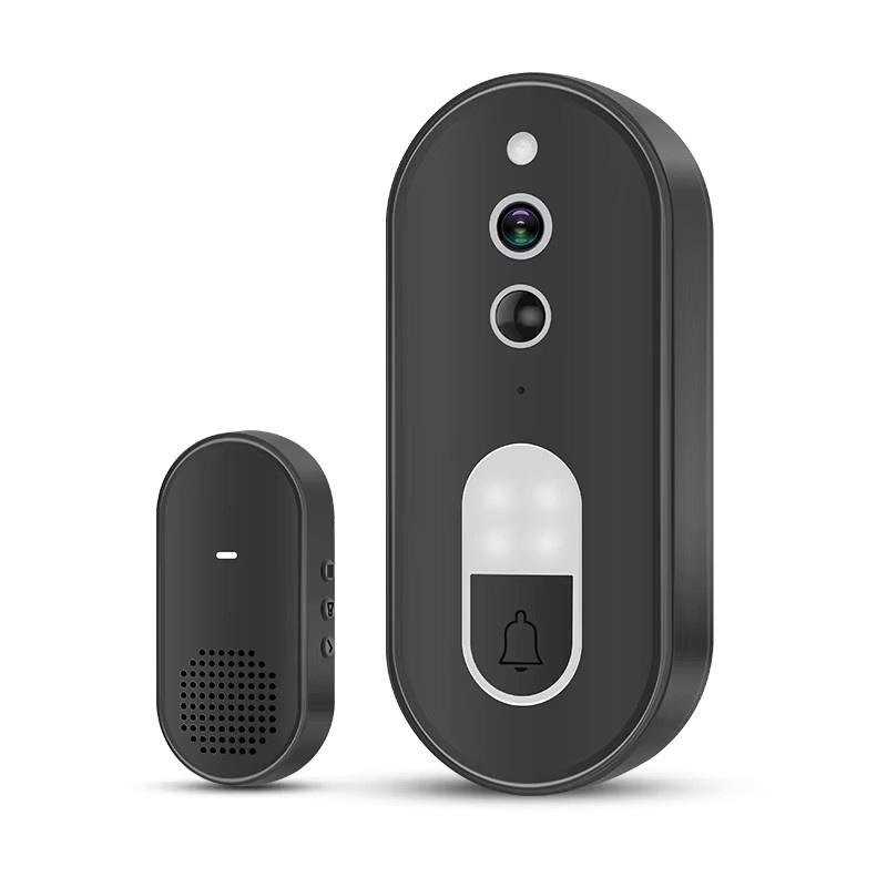 Tuya Kabellose WLAN-Videotürklingel in Schwarz mit 1080P HD, Zwei-Wege-Audio, Nachtsicht und Bewegungserkennung, IP65 Wasserdicht - Bild 6