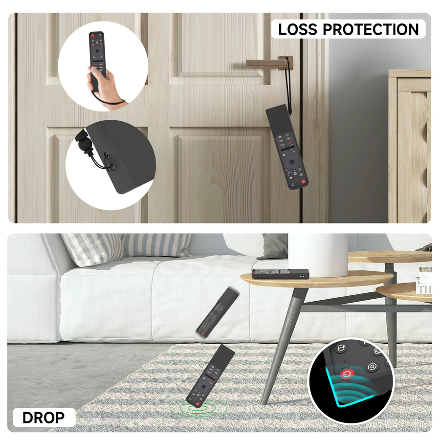SIKAI Silikonhülle für LG MR25GA Original Magic Remote Schutzhülle für LG OLED Smart TV AI-C5/B5/G5/M5 Serie in Schwarz oder Blau - Bild 4