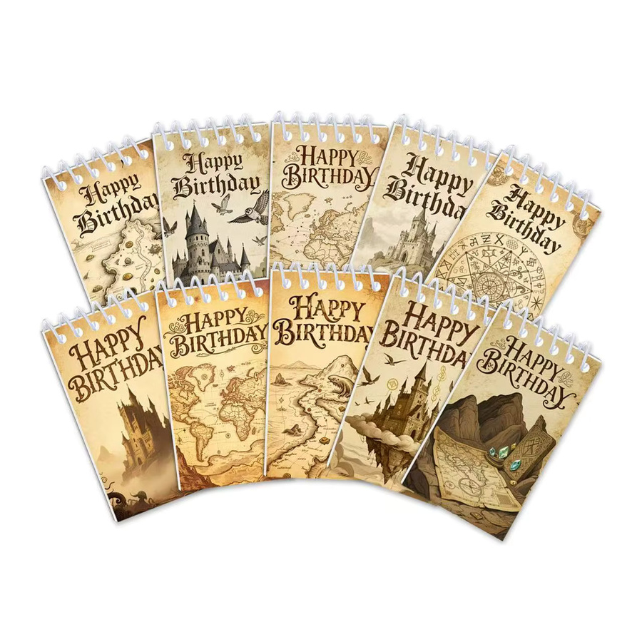 Warner Bros. Mini Spiral-Taschennotizbücher im Set, 10 Stück, Softcover, Mehrfarbig - Bild 4