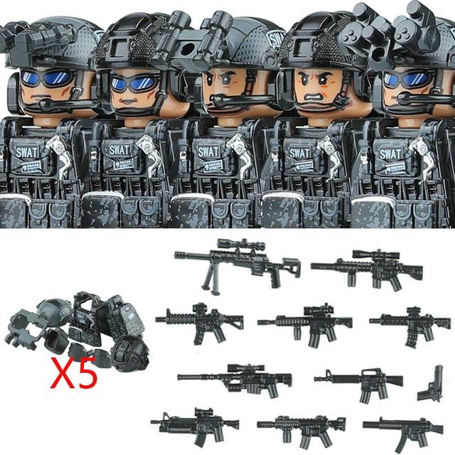 Linyi toy Armee Swat Baustein Gebäude Figuren Set - Bild 1
