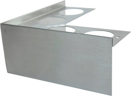 Fuchs Design Terrassenprofil-Ecke aus Edelstahl in Silber, B/T: 20 x 20 cm - Bild 1