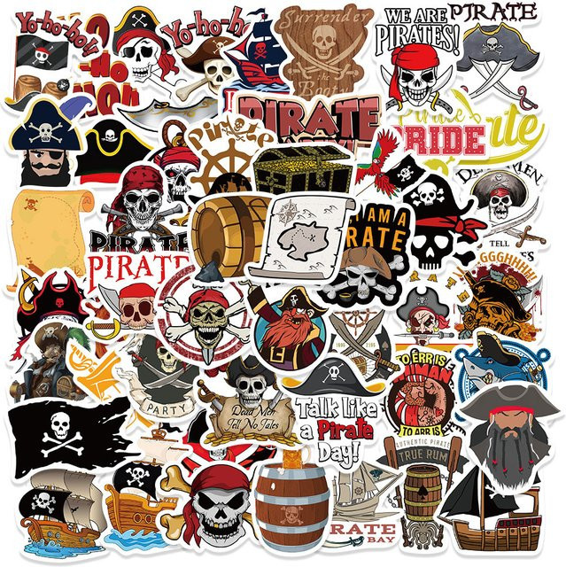 Disney Piraten Aufkleber-Set, Bunt / Mehrfarbig - Bild 1