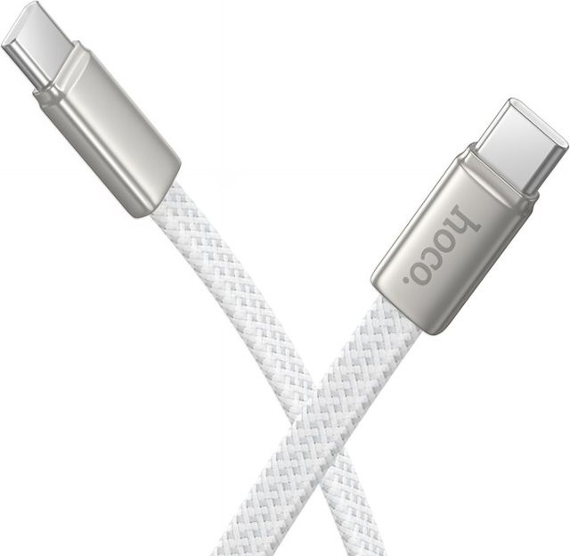 HOCO USB-C Daten- und Ladekabel X125, 60W, Weiß, Länge: 1 m - Bild 1