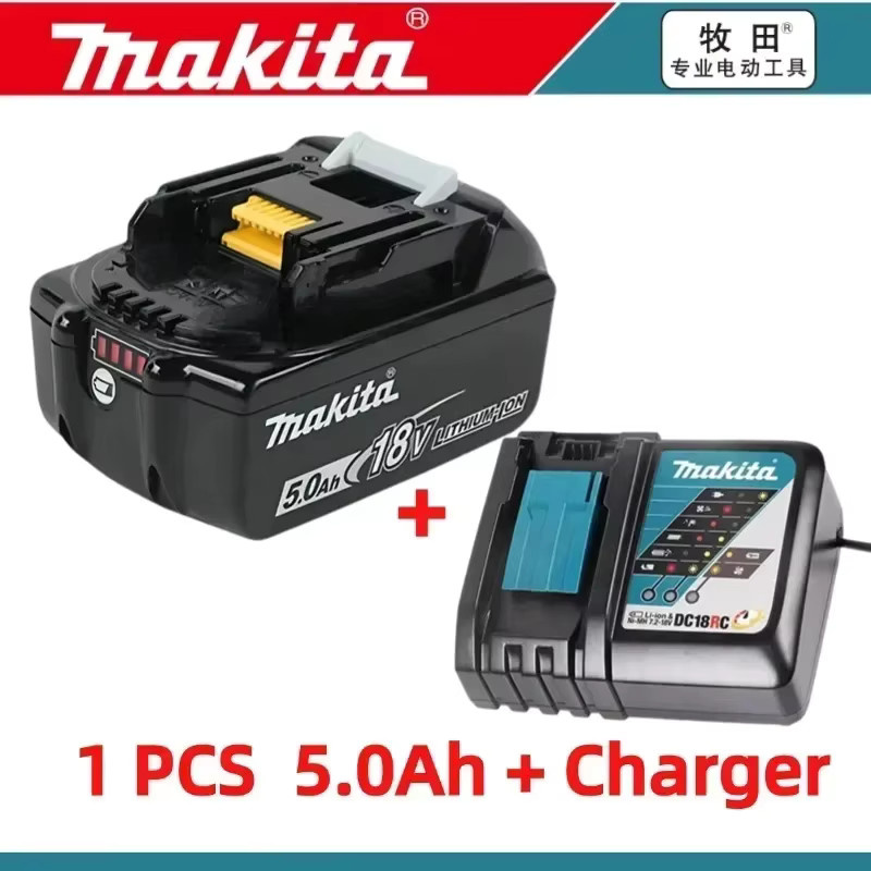 Makita 18V 5.0Ah Lithium-Ionen Akku BL1850B in Schwarz für Akku-Bohrschrauber, Winkelschleifer und Kreissägen - Bild 9