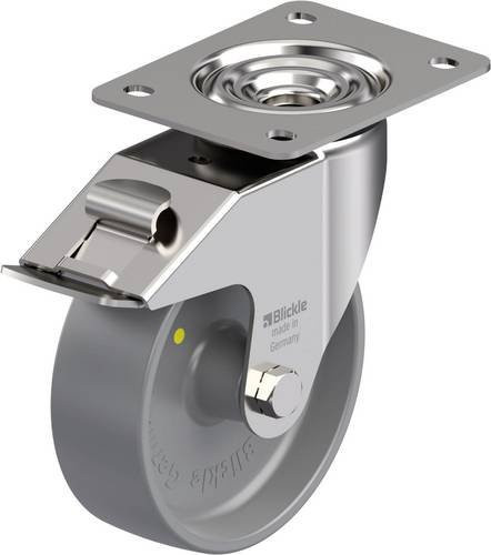 Blickle LEX-PO 150G-FI-ELS Edelstahl-Lenkrolle in Silber, Rad-Durchmesser: 150 mm, Tragfähigkeit: 300 kg - Bild 1