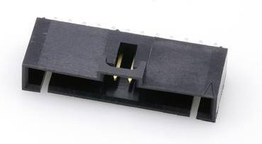 Molex Steckverbinder mit 12 Polen, Farbe Schwarz und Goldkontakten, Rastermaß: 2.54 mm - Bild 1