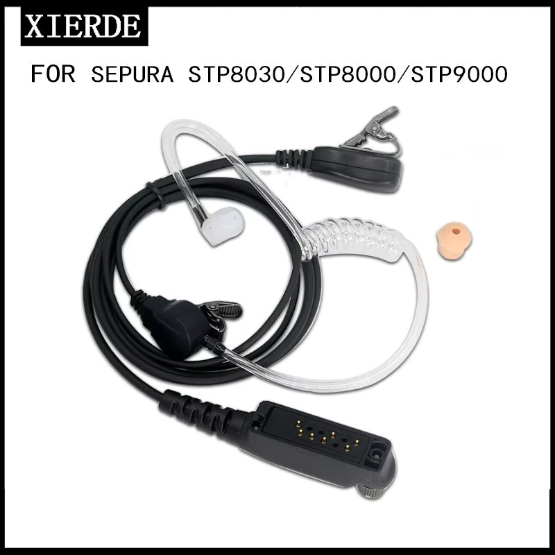 XIERDE Headset für Sepura STP8000 STP8030 STP8035 STP8038 STP8040 STP8080 Walkie Talkie mit Mikrofon in Schwarz oder Weiß - Bild 2