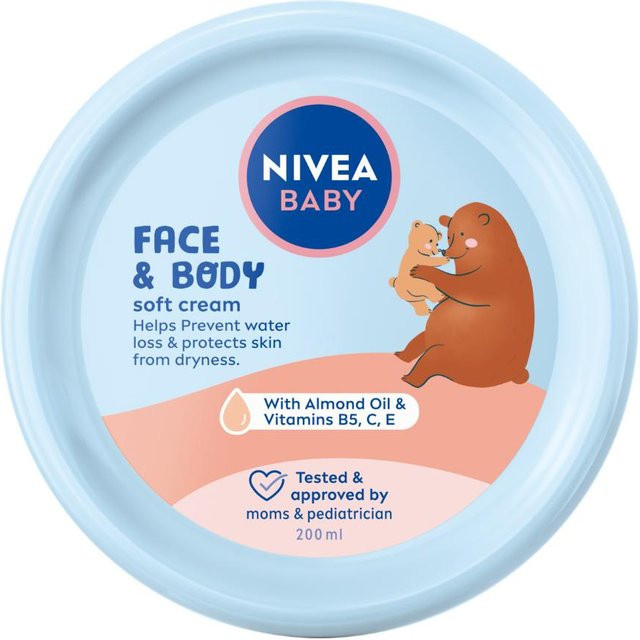 NIVEA Baby Gesichts- und Körperpflegecreme, 200 ml, Empfindliche Haut - Bild 1