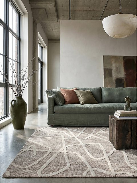 Abstrakt Teppich Kadima Design in Taupe und Beige, B/T: 200 x 300 cm - Bild 1