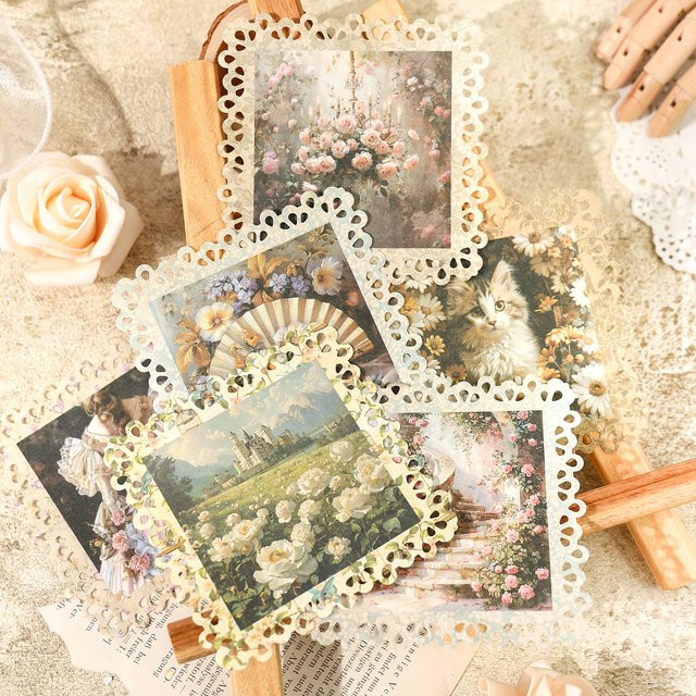 JIANQI Scrapbook Dekorations-Set mit 20 Blättern in Multicolour für DIY Junk-Journal, Collage und Fotoalbum im Vintage-Stil - Bild 1