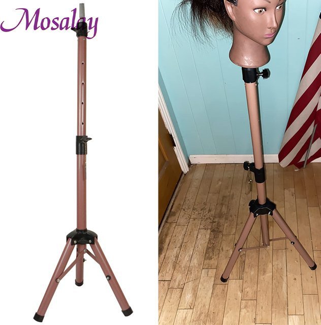 Mosalay Mannequin Kopf Halter, verstellbares Stativ für Perücken - Bild 1