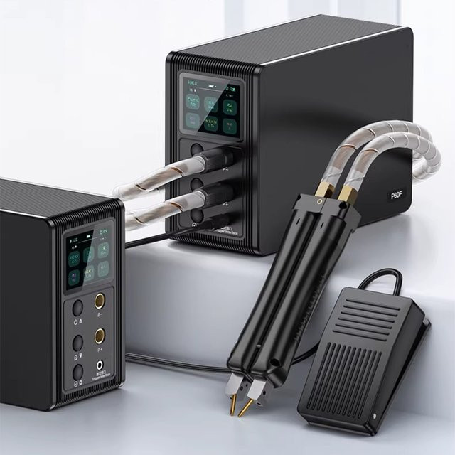 LZHZXY P60F Handgehaltenes Kompaktes Punktschweißgerät in Schwarz für 18650 Lithium-Batterien und Nickelplatten mit 29.2KW Leistung und 15A Schnellaufladung - Bild 1