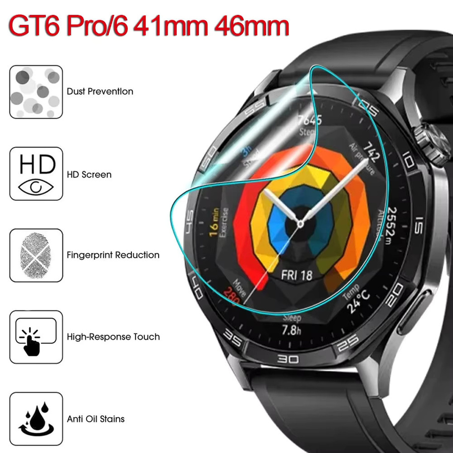 FancyWrist Hydrogel Film für Huawei Uhr GT 6Pro 46mm, 41mm, transparent - Bild 2