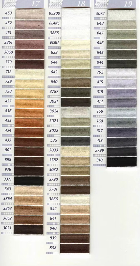 DMC Stickgarn Set mit 10 Farben für Kreuzstich und DIY Handwerk in Regenbogenfarben - Bild 2