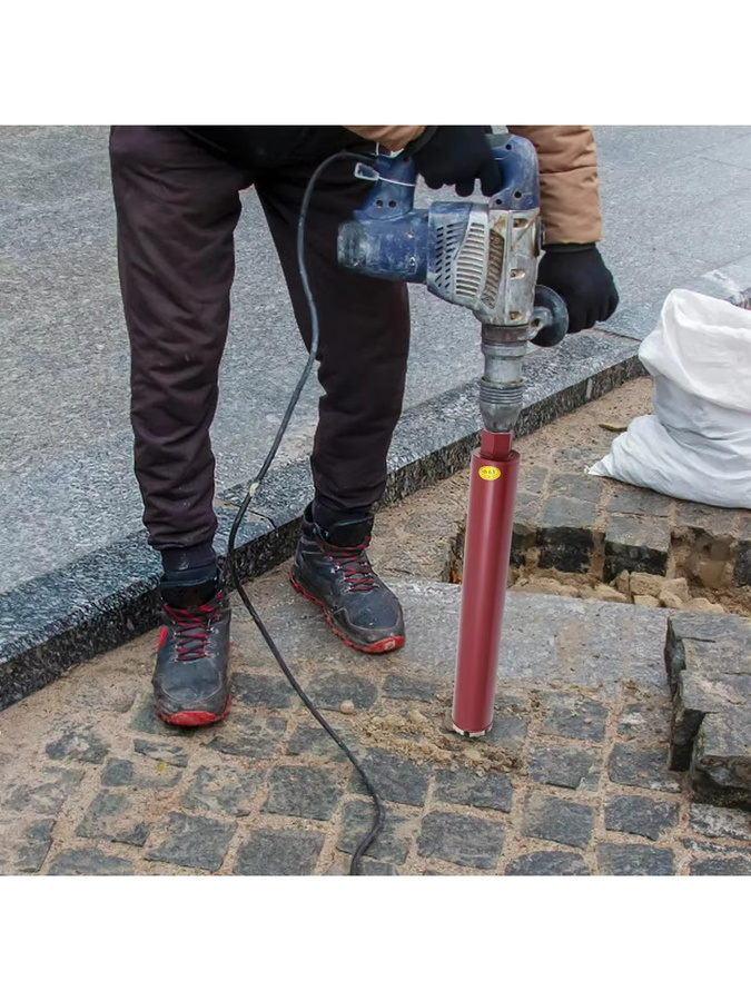 CNCEST Diamant-Kernbohrer für Beton und Stein, rote Diamantbohrkrone, Durchmesser: 63 mm - Bild 5