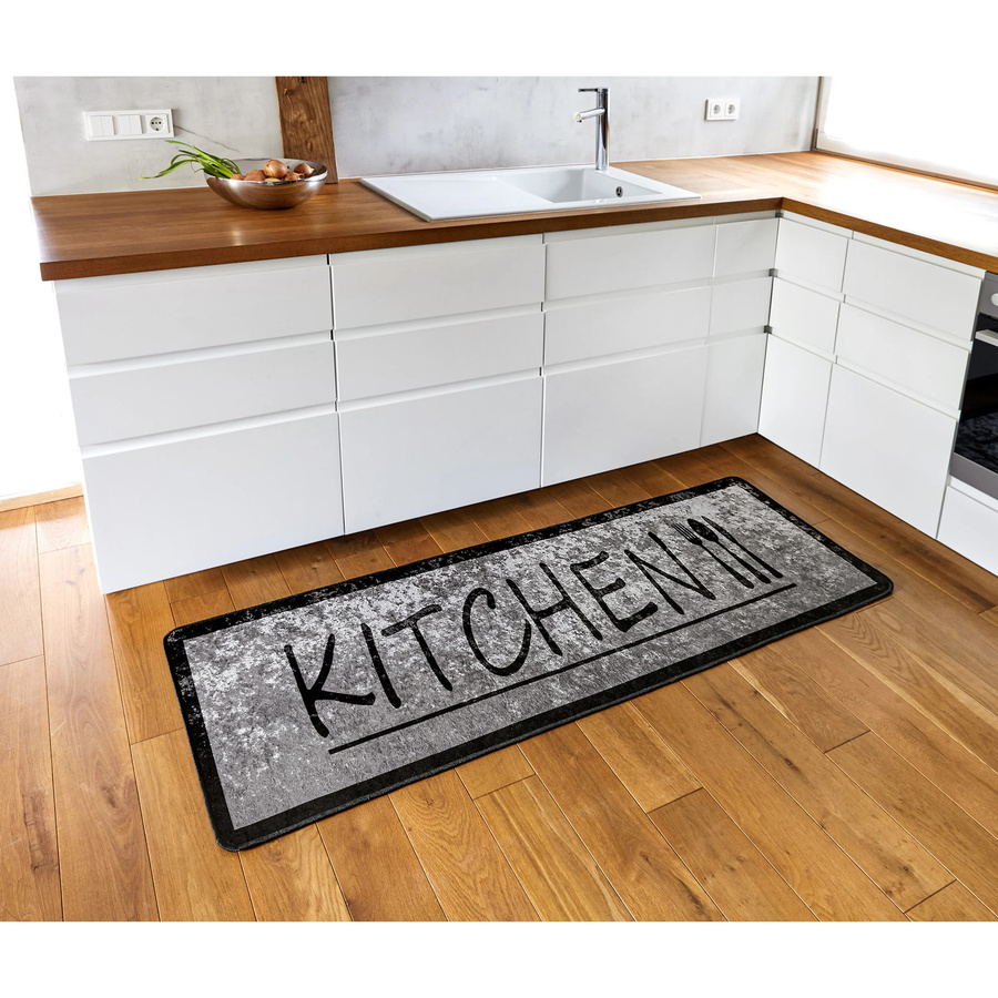 Küchenläufer Kitchen von Moderne Hausfrau in Grau, rutschfest und waschbar - Bild 2
