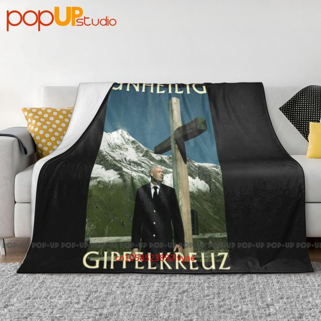 Unheilig Gipfelkreuz Tour Steppdecke für Erwachsene, ultra-weiche Winterdecke aus Polyester, B/B: 130 x 170 cm - Bild 1
