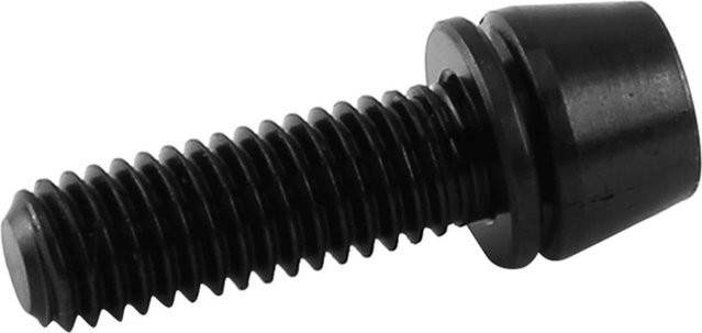 KaiSai Titanschraube mit konischem Kopf aus Titanlegierung und Unterlegscheibe für Mountainbike, M6 x 16 mm, Schwarz - Bild 1