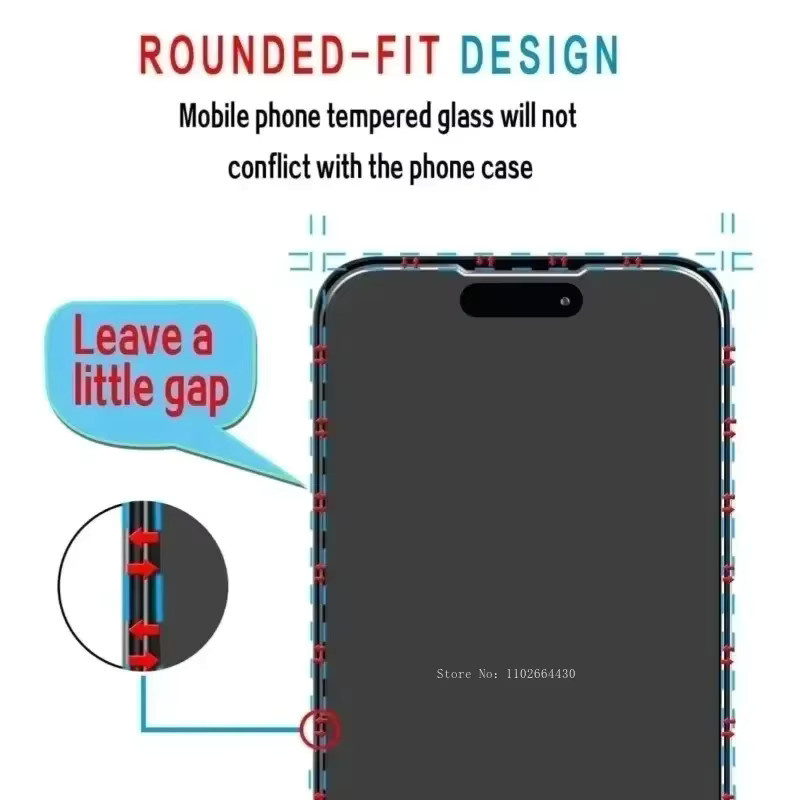 3 Stück Displayschutzfolie aus gehärtetem Glas für Apple iPhone 16 15 14 13 12 11 Pro Max Mini Plus SE XS XR in Transparent - Bild 3