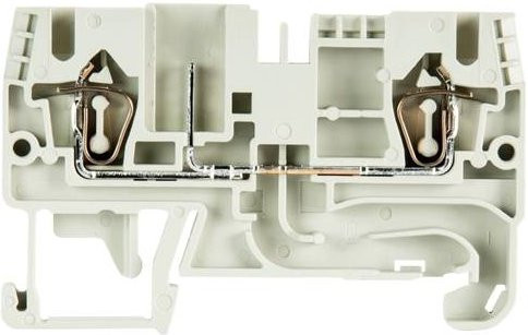 Wieland Electric 56.703.2355.0 Durchgangsklemme mit Federzuganschluss und Steckanschluss, Grau, 100 Stück - Bild 1