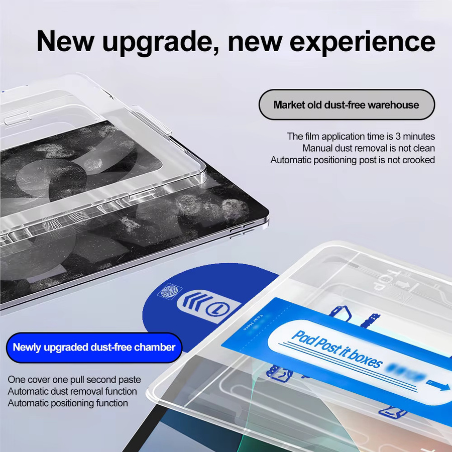2er-Set Gehärtetes Glas Screen Protector für Xiaomi Redmi Pad SE, Pad 7 Pro und weitere Modelle, Transparent - Bild 3