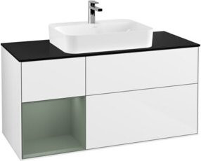 V&B Waschtischunterschrank Finion in Weiß lackiert, Breite: 120 cm, Tiefe: 50,1 cm, Höhe: 50,1 cm - Bild 1